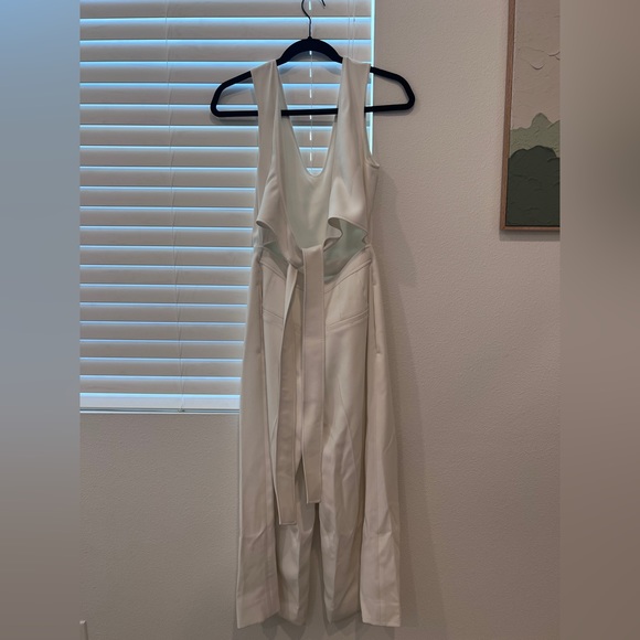 Club Monaco White Tie Back Jumpsuit with original garment bag - Picture 5 of 10